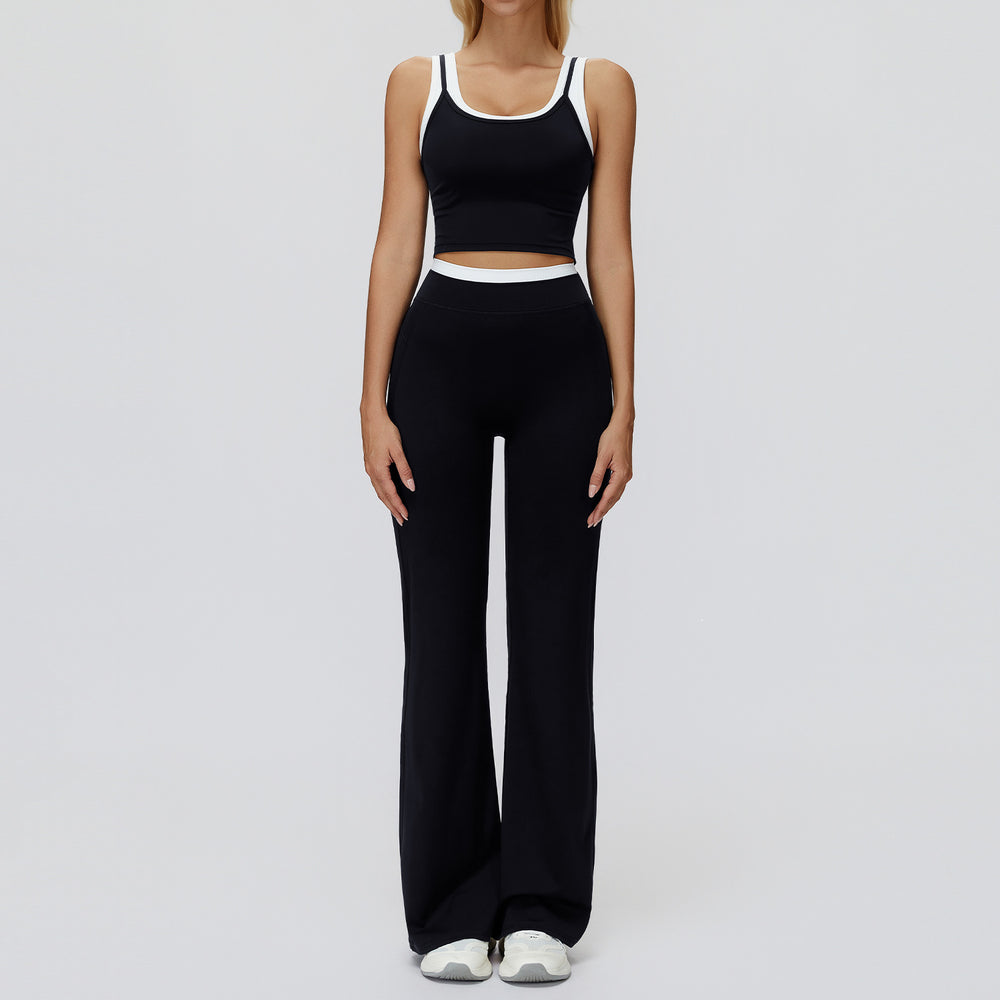Contrast Nude Yoga Suit - Best Premium Clothing Deal | Everyday Home Deal