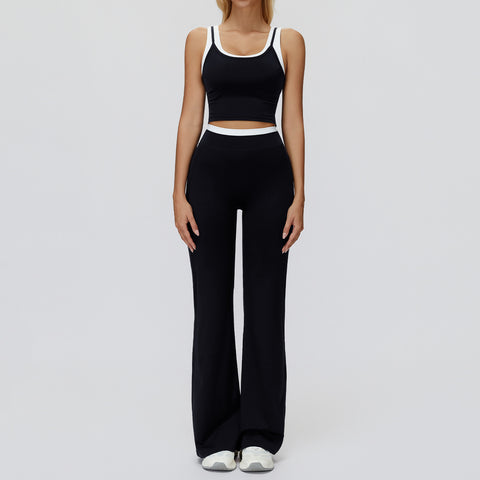 Contrast Nude Yoga Suit - Best Premium Clothing Deal | Everyday Home Deal