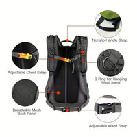 LED Cycling Backpack With Turn Signal Lights, Featuring Wireless Remote Control Smart LED Lights, USB Rechargeable For Extended Use, Multiple Compartments, And Ergonomically Designed Shoulder Straps