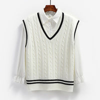 New Preppy-Style Knitted Vest For Women