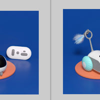 Remote Control Interactive Cat Car Toy USB Charging Chasing Automatic Self-moving Remote Smart Control Car Interactive Cat Toy Pet Products