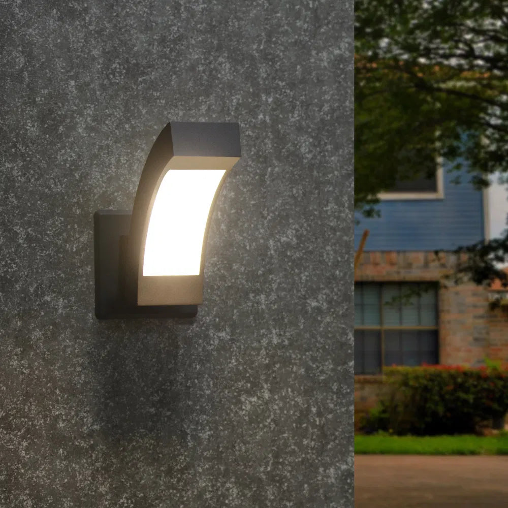 Inowel Wall Lights Outdoor Wall Sconce Modern LED Patio Porch Lights Aluminum Exterior Light Fixture Waterproof IP54 For Hallway House Back Yard Garage 12557
