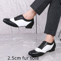 Leather Ballroom For Square Dancing And Latin Dancingsoft-soled Dance Shoes For Adults