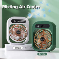 Air Conditioning Fan Desk Misting Fan Air Cooler Cooling USB Rechargeable Humidifier Portable Spray Fan With 3 Wind Speeds Mist Fan For Home | Everyday Home Deal