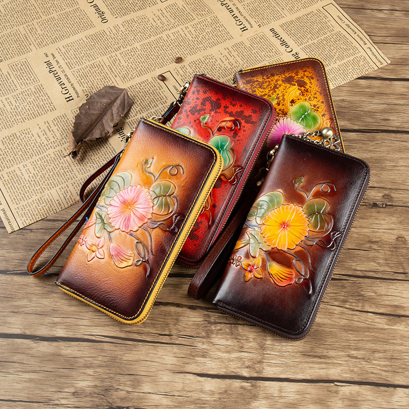 Genuine Leather Long Wallet - Best Premium Clothing Deal | Everyday Home Deal
