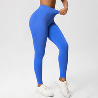 Solid-color Three-panel Waist-pleated Butt-lifting Low-rise Skinny Pants