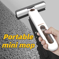 Mini Sponge Mop for Kitchen, Windows, Desk & Car – Portable Self-Squeeze Cleaner