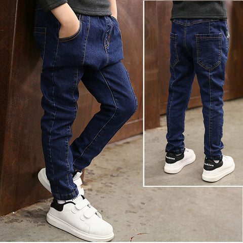 Boys' High-Waist Pull-On Comfort Stretch Denim Trousers — Premium Apparel Deal | Everyday Home Deal