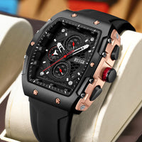 RuiGe Brand Watch Outdoor-style Barrel-shaped Wristwatch
