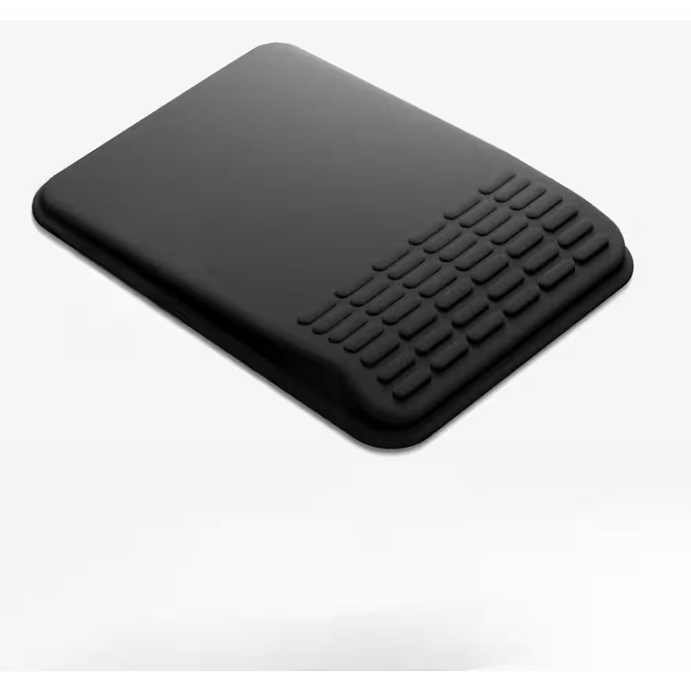 Ergonomic Memory Foam Mouse Pad with Wrist Rest-Carpal Tunnel Pain Relief, Non-Slip PU Base for Office & Home Black