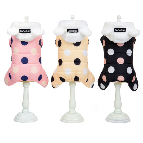 Warm Polka Dot Coat - Best Premium Clothing Deal | Everyday Home Deal