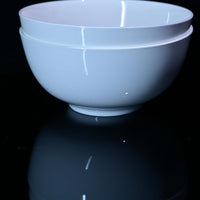 Lily Bone China 2-Piece 8-Inch Deep White Ceramic Bowl Set | Everyday Home Deal