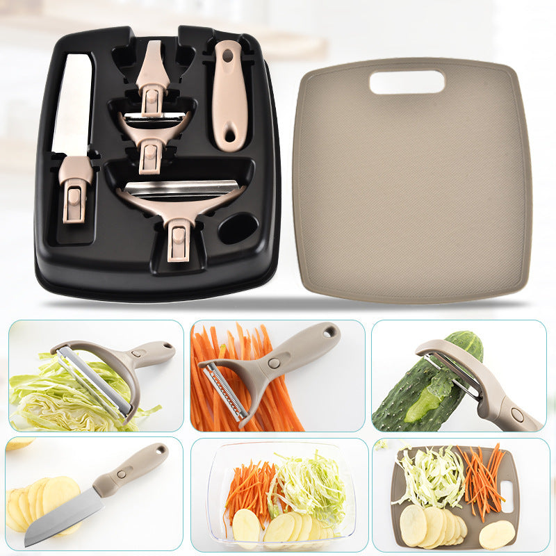 3-Piece Kitchen Cutter Set with Chopping Board, Fruit Knife & Peeler | Everyday Home Deal