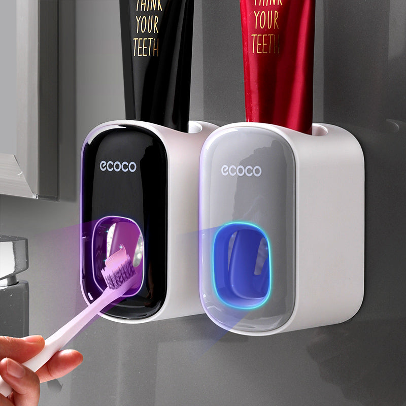 Wall Mounted Automatic Toothpaste Holder Bathroom Accessories Set Dispenser | Everyday Home Deal