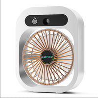 Air Conditioning Fan Desk Misting Fan Air Cooler Cooling USB Rechargeable Humidifier Portable Spray Fan With 3 Wind Speeds Mist Fan For Home | Everyday Home Deal