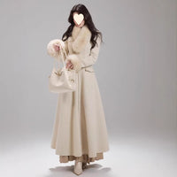 Cinched-waist Double-faced Wool Coat For A Princess