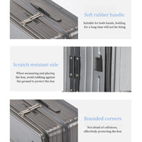 2026 New Large Capacity Front Opening Aluminum Frame Luggage With ABS PC Zipper Boarding Box 20-28 Inches