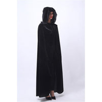 Velvet Thin Black Halloween Cape Cloak
