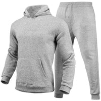 Women's Casual Versatile Solid Color Hoodie Set