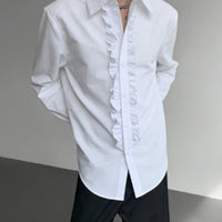 French High-end Court Style Shirt For Men, Korean Version