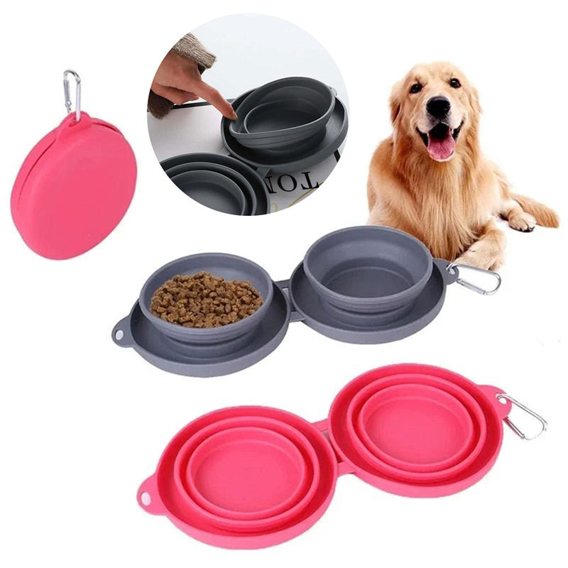 Rubber Foldable Double Bowl - Best Pet Deal | Everyday Home Deal