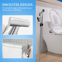 Handheld Bidet Sprayer For Toilet, Jet Sprayer For Toilet Muslim Shower, Adjustable Cloth Diaper Sprayer Bidets Attachment For Toilet, Toilet Bidet Sprayer With Bidet Hose For Feminine Wash
