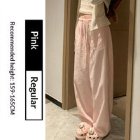 White Cotton-linen Wide-leg Viscose Floor-length Pants