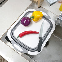 Folding Cutting Board with Washing Basket | Multifunction Kitchen Prep Tool | Everyday Home Deal
