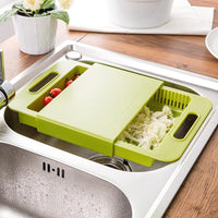 Multifunction Cutting Board with Sink Drain Basket | Kitchen Chopping Board | Everyday Home Deal