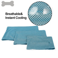 New Instant Cooling Pet Bandana Dog Scarf Summer Cooling Towel Wrap Dog Collar