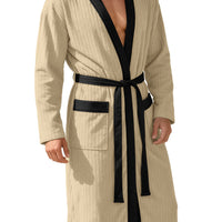Men's Long Jacquard Soft Solid-Colored Belt