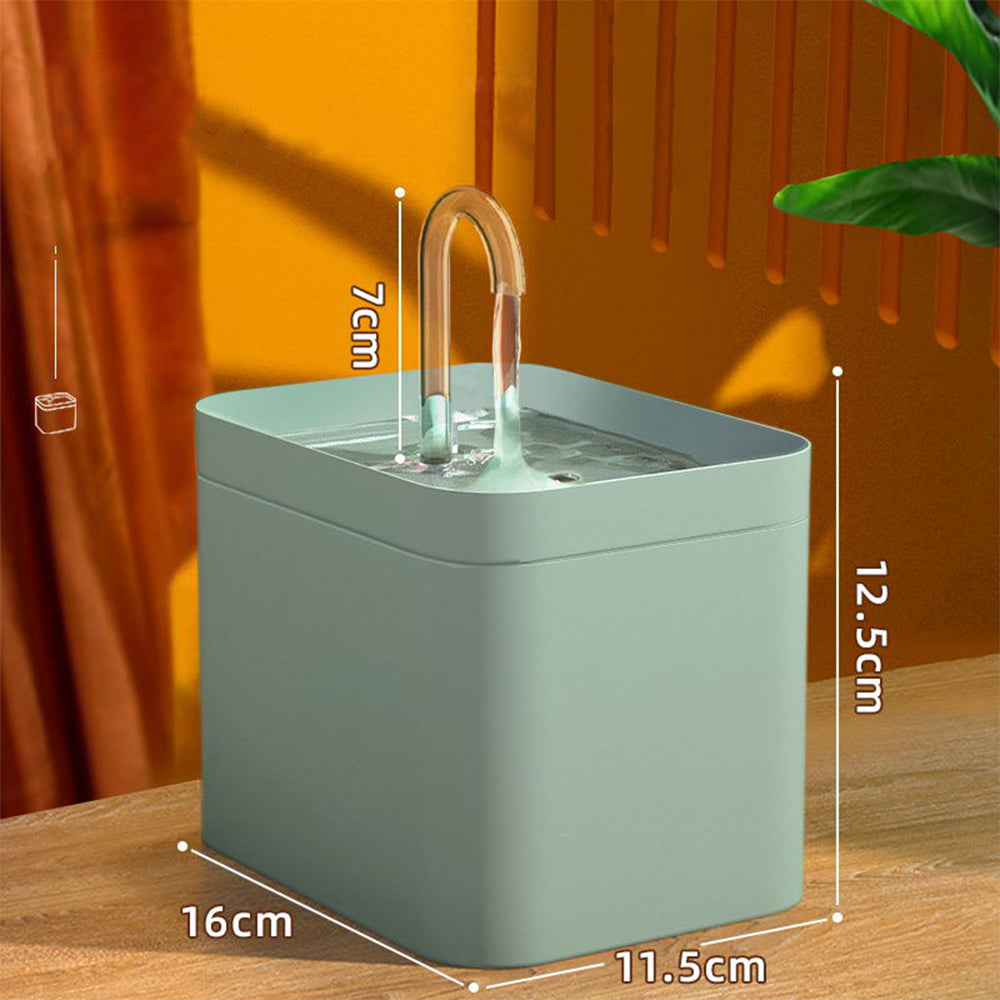 Automatic Cat Water Fountain Auto Filter USB Electric Mute Cat Drinker Bowl 1.5L Recirculate Filtering Drinker For Cats Pet Water Dispenser | Everyday Home Deal