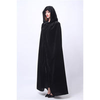 Velvet Thin Black Halloween Cape Cloak