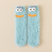 Womens Quirky Coral Fleece Mid-calf Socks