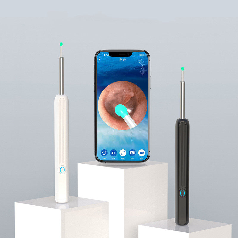 NE3 Ear Cleaner Otoscope Ear Wax Removal Tool With Camera LED Light Wireless Ear Endoscope Ear Cleaning Kit For I-phone | Everyday Home Deal