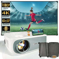 4K 5G Bluetooth Projector  4D Keystone Correction Native 1080P Full HD Outdoor Movie Projector For Smart Phone Laptop PC DVD TV PS4