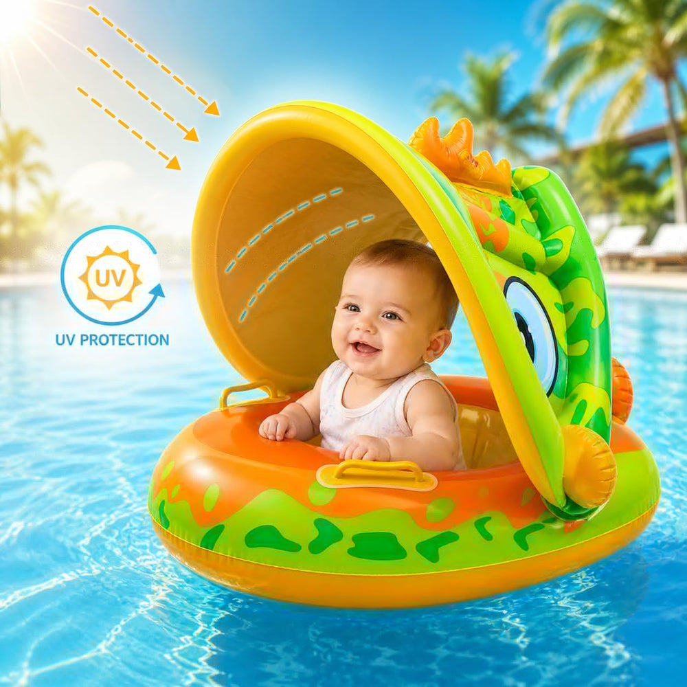 6-36 Months Swimming Ring Baby With Swimming Aid,Baby With Adjustable Safety SeatInflatable,Baby FloatToddler Pool Swimming Ring,L