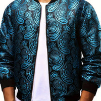 Mens Stylish Trendy Jacket With A Stand-up Collar