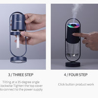 Magic Shadow USB Air Humidifier For Home With Projection Night Lights Ultrasonic Car Mist Maker Mini Office Air Purifier | Everyday Home Deal
