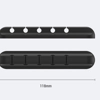 Silicone USB Cable Winder Desktop Cable Organizer Management Multipurpose Clips Cables Protector For Wired Headphones