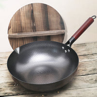 Traditional Handmade Iron Wok | Heavy Duty Cooking Pan | Everyday Home Deal