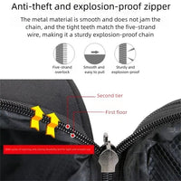 Waterproof Cross-border Black Oxford Cloth Suitcase, Durable 30 Inch Large Capacity, 20 Inch Boarding Case, Luggage Compartment