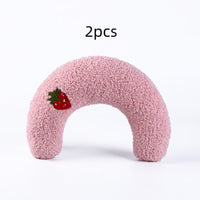 U-shaped Cat Toy Pillow To Protect Cervical Vertebra Pet Sleeping Pillow Soft Sounding Deep Sleep