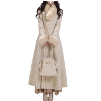 Cinched-waist Double-faced Wool Coat For A Princess