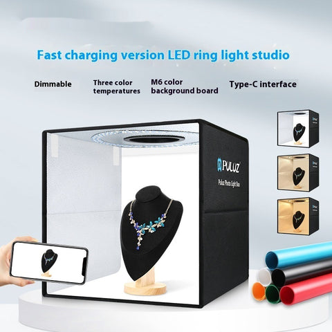 Portable Ring Light Simple Folding Studio Box  — Premium Branding Gear | Everyday Home Deal