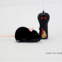 New flocking electric remote control simulation funny cat mouse color box packaging cat toy pet supplies self-contained battery