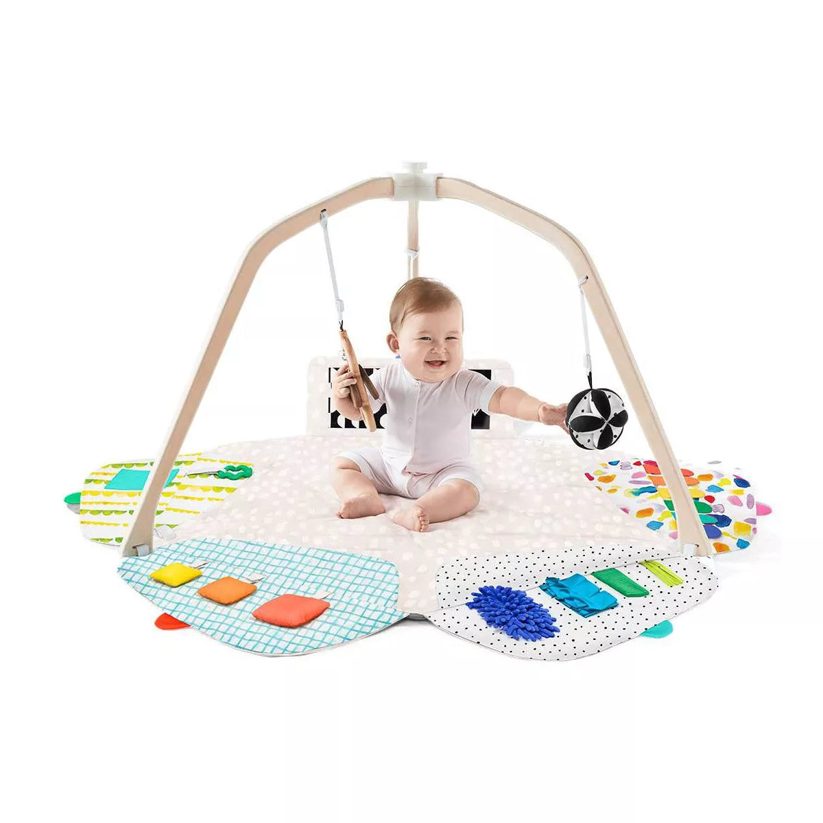 Lovevery the Play Gym: Encourages Color Recognition, Developmental Toys, Multiple Position Options, Multiple Textures