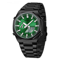 Dual-display  Multi-function Summer-time Mens Watch