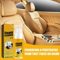 2Pcs Multipurpose Foam Cleaner Spray 100ml, Foam Cleaner For Car And House Lemon Flavor, All-Purpose Household Cleaners For Car And Kitchen