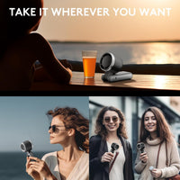 3 IN 1 Portable Handheld Turbo Fan, 5 Gear Wind,2500mAh Battery Operated